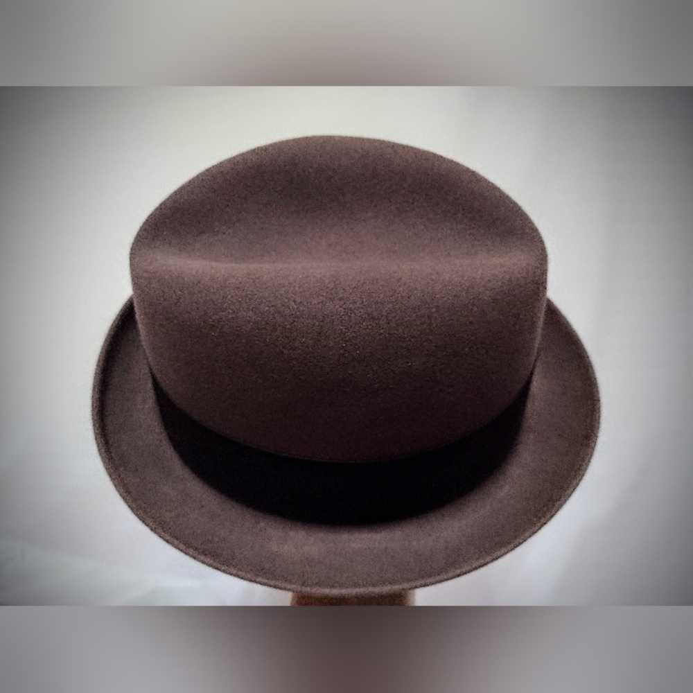 Pristine Vintage Adam Harvard '40 Fedora Fur Felt Hat Premier Quality 5th Ave NY - Picture 7 of 16